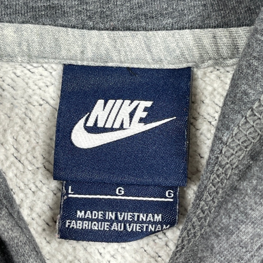 Nike Hoodie Mens Large‎ Grey Pullover Sportswear Club Fleece Swoosh Logo - Picture 3 of 10